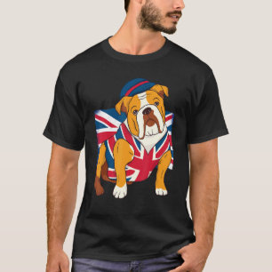 英国ブルドッグクイーンIiメンズエリザベスブリティッシュFl Tシャツ