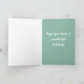 英国ブルドッグクリスマス カード (内部)