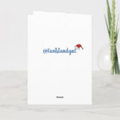 英国ブルドッグクリスマス カード (裏面)