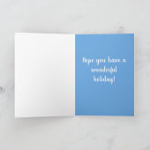 英国ブルドッグクリスマス カード (内部)