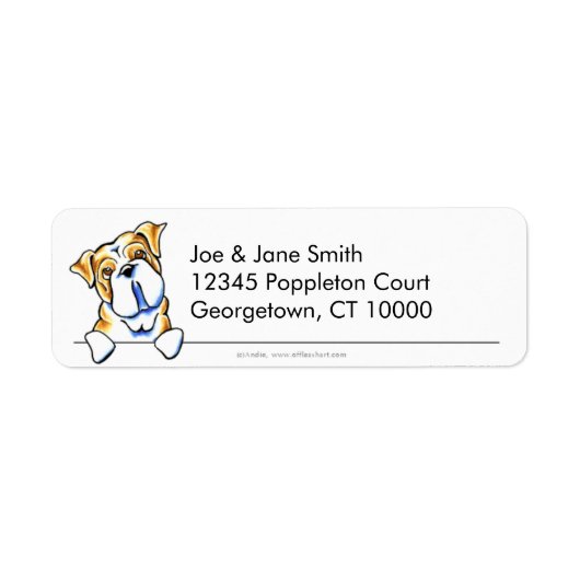 英国ブルドッグクリーンシンプルn ラベル (正面)