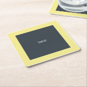 英国ブルドッグブリードコロラド州旗 スクエアペーパーコースター (アングル)