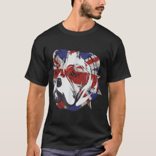 英国ブルドッグユニオンジャックおもしろい- Bull Dog Tシャツ