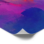 英国ブルドッグワイルド自然絵画動物 ポスター (角)