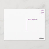 英国ブルドッグワンピードッグ – パープルハロー ポストカード (裏面)