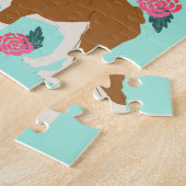 英国ブルドッグヴィンテージフローラ ジグソーパズル (側面)