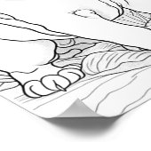 英国ブルドッグ大人着色料 ポスター (角)