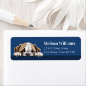 英国ブルドッグ差出人住所ラベル ラベル (インサイチュ)