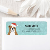 英国ブルドッグ差出人住所ラベル ラベル (インサイチュ)