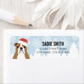 英国ブルドッグ差出人住所ラベル ラベル (インサイチュ)