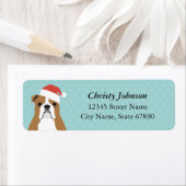 英国ブルドッグ差出人住所ラベル ラベル (インサイチュ)