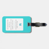 英国ブルドッグ荷物タグ ラゲッジタグ (裏面横)