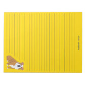 英国ブルドッグ裏打ち文房具筆記用紙パッド ノートパッド (正面)