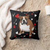 英国ブルドッグ クッション (ブランケット)