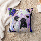 英国ブルドッグ クッション (ブランケット)