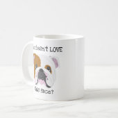 英国ブルドッグ コーヒーマグカップ (正面左)