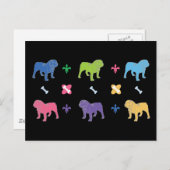 英国ブルドッグ ポストカード (正面/裏面)