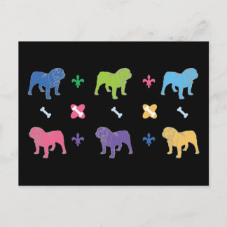 英国ブルドッグ ポストカード