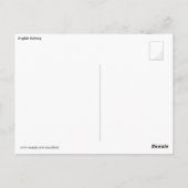 英国ブルドッグ ポストカード (裏面)