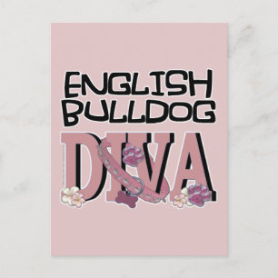 英国ブルドッグDIVA ポストカード