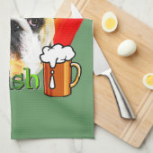 英国ブルドッグSt patricks day キッチンタオル (四つ折り)