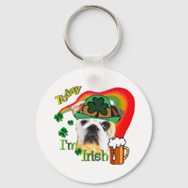 英国ブルドッグSt patricks day キーホルダー