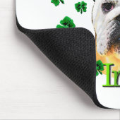 英国ブルドッグSt patricks day マウスパッド (コーナー)