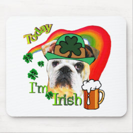 英国ブルドッグSt patricks day マウスパッド