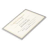 英国ページェント王冠の証明書達成警告 ノートパッド (アングル)