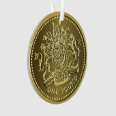 英国ポンドCOINオーナメント オーナメント (正面)