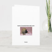 英国マスティフの子犬の王女 カード (裏面)