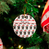 英国マスティフ犬がクリスマスを育てる セラミックオーナメント