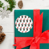 英国マスティフ犬がクリスマスを育てる ラウンドシール