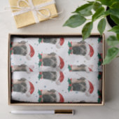 英国マスティフ犬がクリスマスを育てる 薄葉紙 (ギフト)