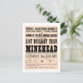 英国ミネヘッドへの最終昼行列車 ポストカード (スタンド正面)