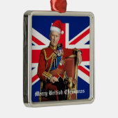 英国メリーのクリスマス王チャールズIII メタルオーナメント (右)