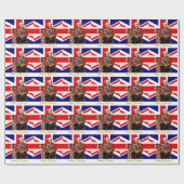 英国メリーのクリスマス王チャールズIII ラッピングペーパー (フラット)