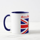 英国メリークリスマスコルギトナカイ〔雄ジカの〕枝角 マグカップ (左)