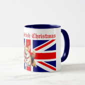 英国メリークリスマスコルギトナカイ〔雄ジカの〕枝角 マグカップ (正面右)