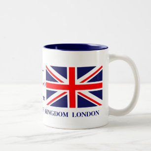 英国ユニオンジャックイギリスロンドン国旗 ツートーンマグカップ