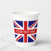 英国ユニオンジャック英国プライドお祝いパーティー 紙コップ (裏面)