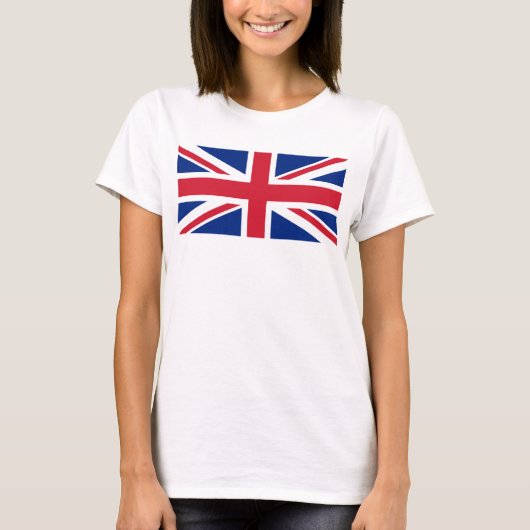 英国ユニオン・ジャック国旗1:2スケール Tシャツ (正面)