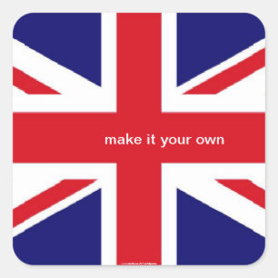 英国ユニオン·ジャック·フラグ·ステッカー スクエアシール