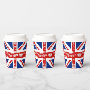 英国ユニオン・ジャック・保カーム 紙コップ