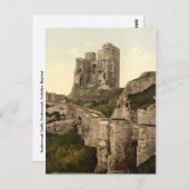 英国ヨークシャー州スカボロー城 ポストカード (正面/裏面)