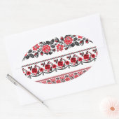 英国ラニアンの民族様式 楕円形シール (封筒)