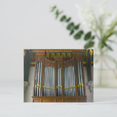 英国レスターシャー州レスター大聖堂オルガン ポストカード (スタンド正面)