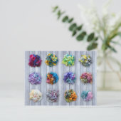 英国レスター龍毛染め繊維はがき ポストカード (スタンド正面)