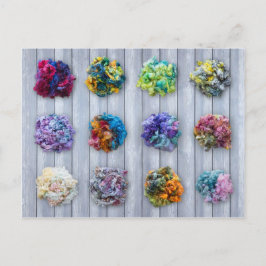 英国レスター龍毛染め繊維はがき ポストカード