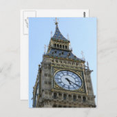 英国ロンドンのビッグベン統一された時計 ポストカード (正面/裏面)